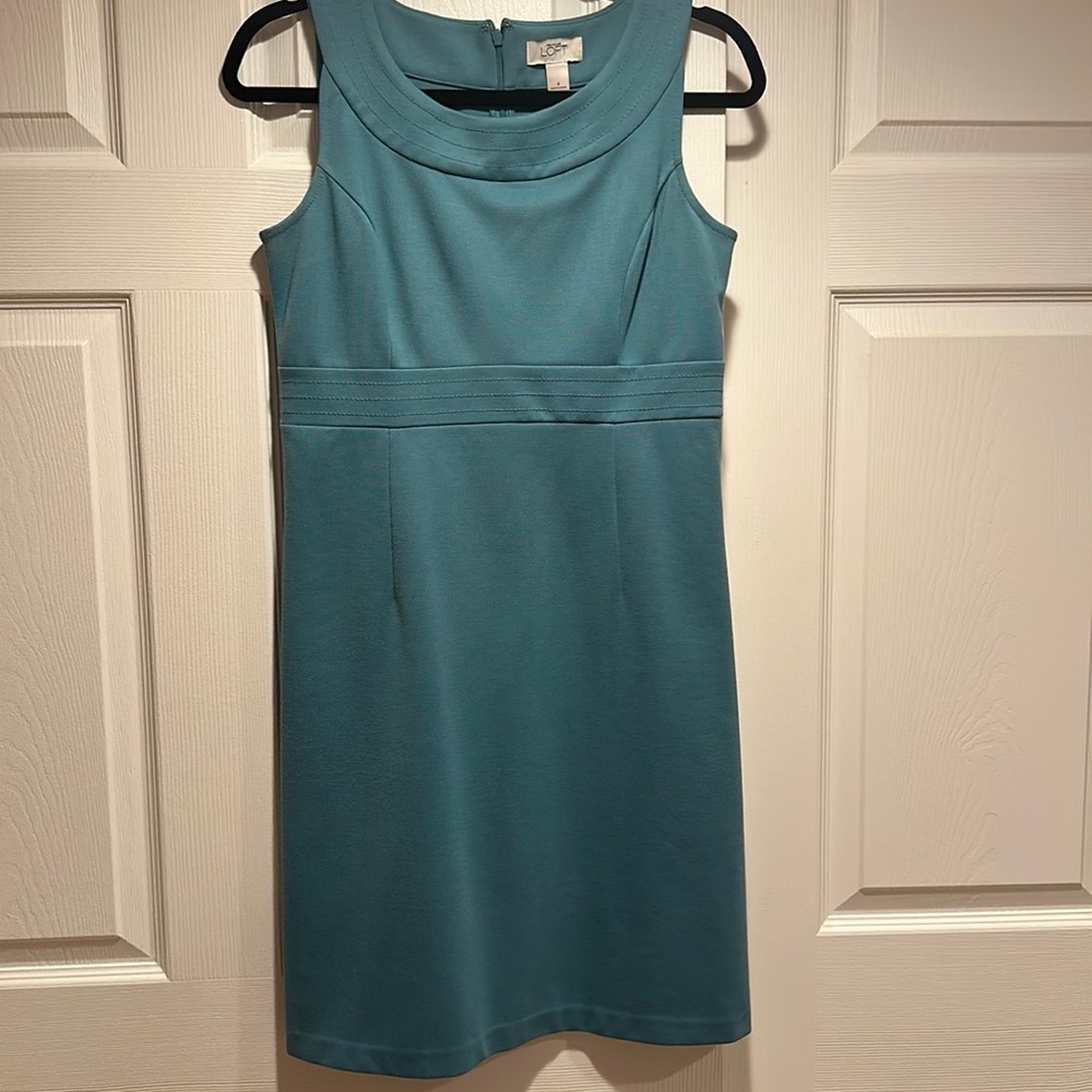 Teal Ann Taylor Loft Dress